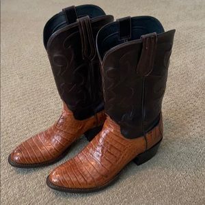 Lucchese Caiman boots, brown